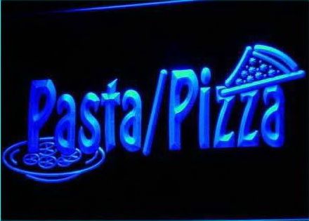 Pizza Pasta Shop Cafe Slice Bar Neon Light Sign